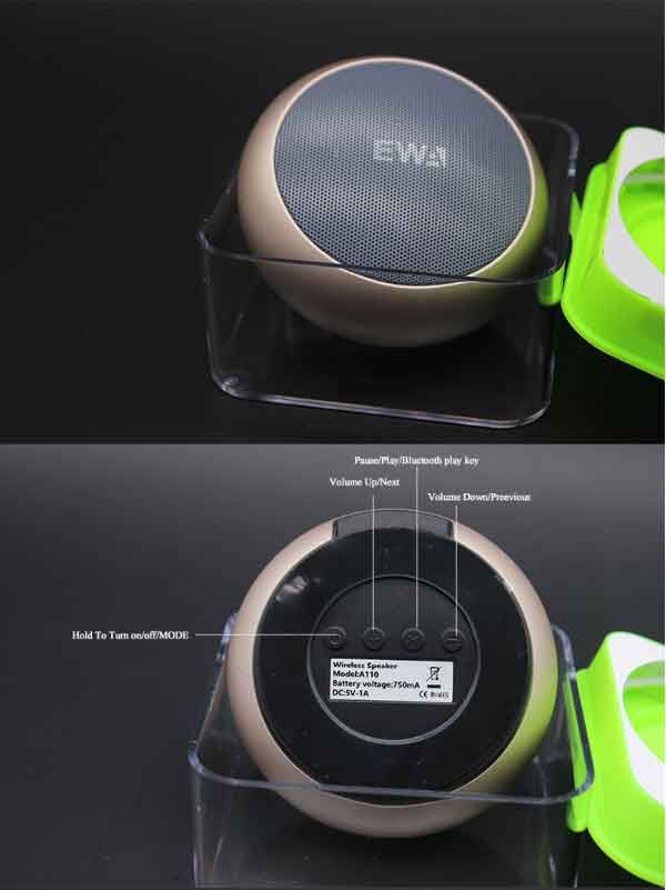 Nút điều khiển loa EWA A110 đơn giản sử dụng