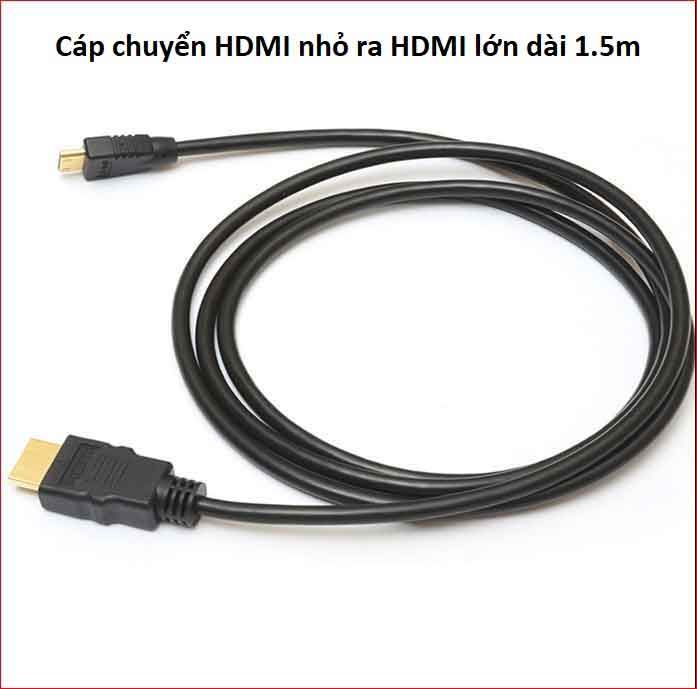 Cáp chuyển HDMI nhỏ sáng HDMI lớn