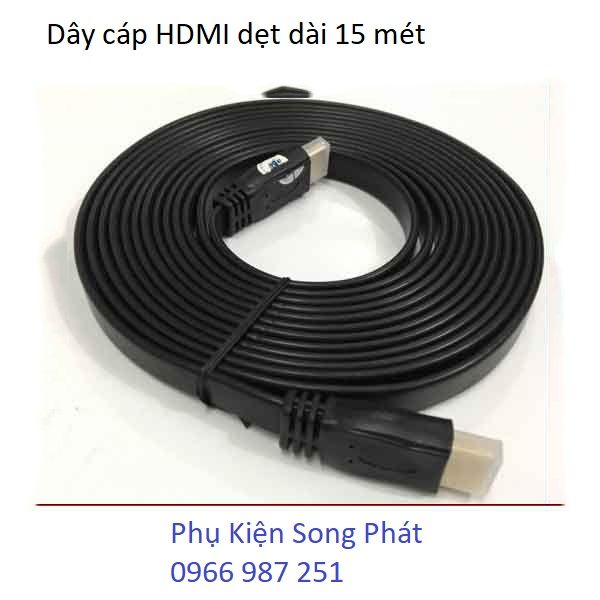 Cáp HDMI dẹt dài 15m