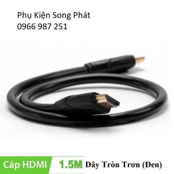 Cáp HDMI dây tròn dài 1.5m