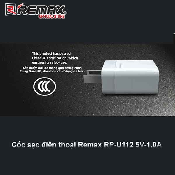 Cục sạc remax RP-U112
