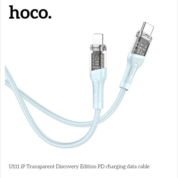 Cáp Type C to Type Hoco U111 màu xanh ngọc