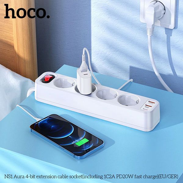 Ổ điện Hoco NS1 sạc cho điện thoại đời mới nhất hiện nay