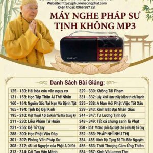 Máy Nghe Pháp Sư Tịnh Không MP3