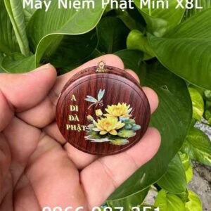 Đài niệm Phật Mini Đeo Cổ X8L hình tròn