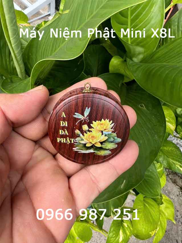 Đài niệm Phật Mini Đeo Cổ X8L hình tròn