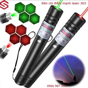 Đèn laser 303 ánh sáng xanh-đỏ cực mạnh