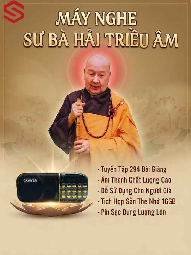 Máy Nghe Pháp Sư Bà Hải Triều Âm