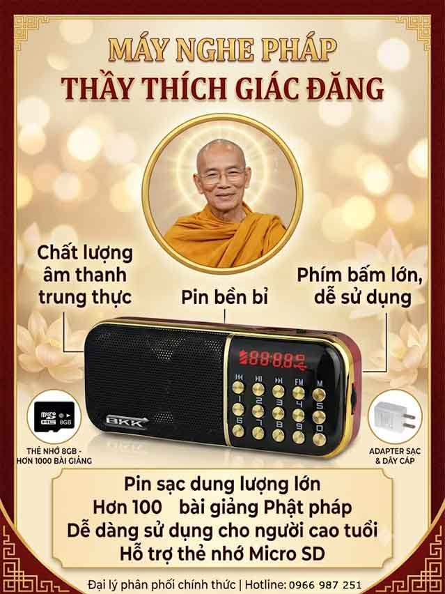 Máy Nghe Pháp Thầy Thích Giác Đăng