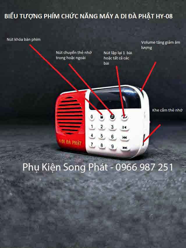 Phím Chức Năng Máy Niệm Phật Hy08
