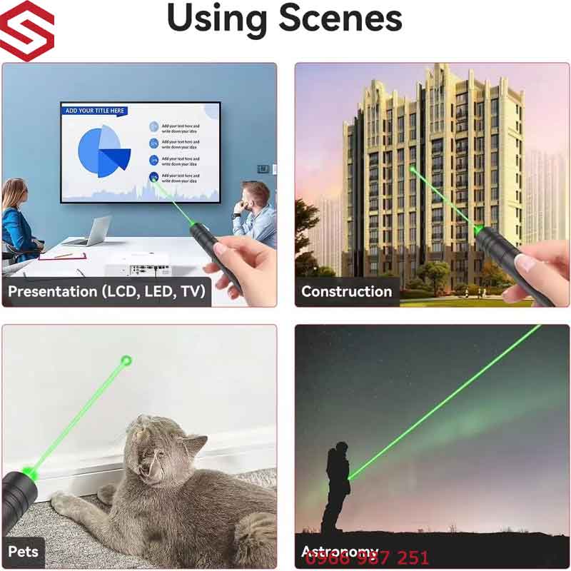 Ứng dụng đèn laser 303